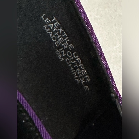 TALBOTS NWOT Edison Rose Satin Flats Purple Size 9M - Picture 4 of 4